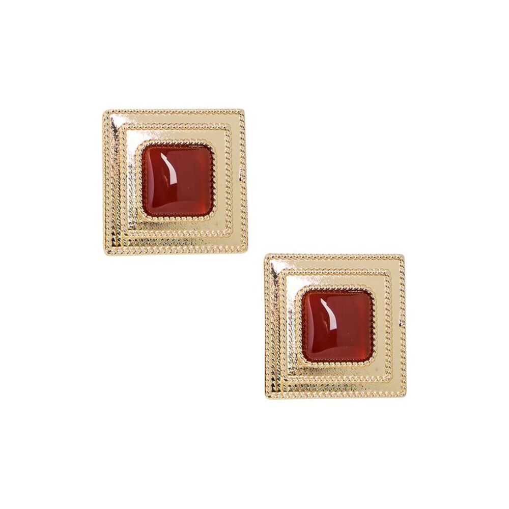 Retrofête Stone Dangle Earrings
